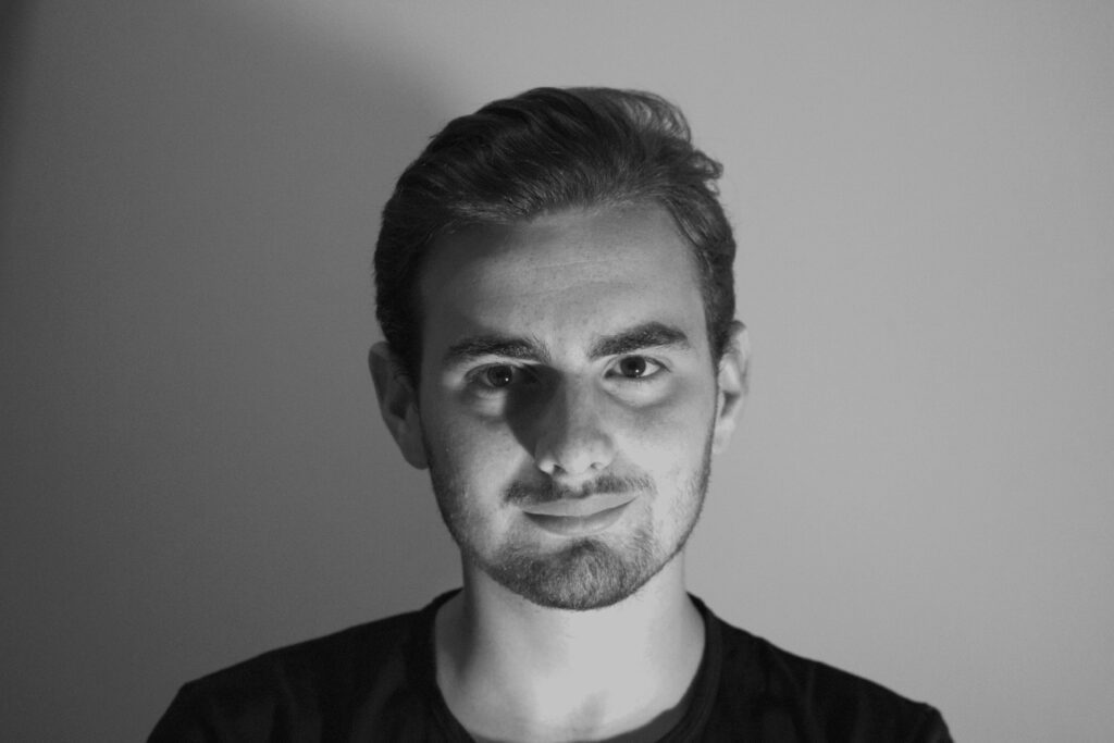 Portrait of Mattia Di Luca, food technologist